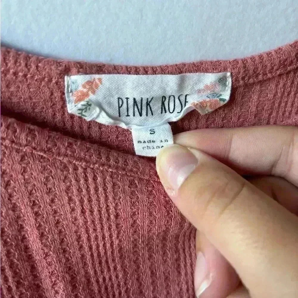 Pink Rose Tank Top Size Small - Picture 2 of 3
